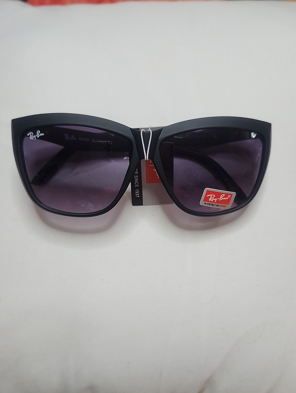 Ray-Ban Women's Black Sunglasses with Purple Gradient Lenses
